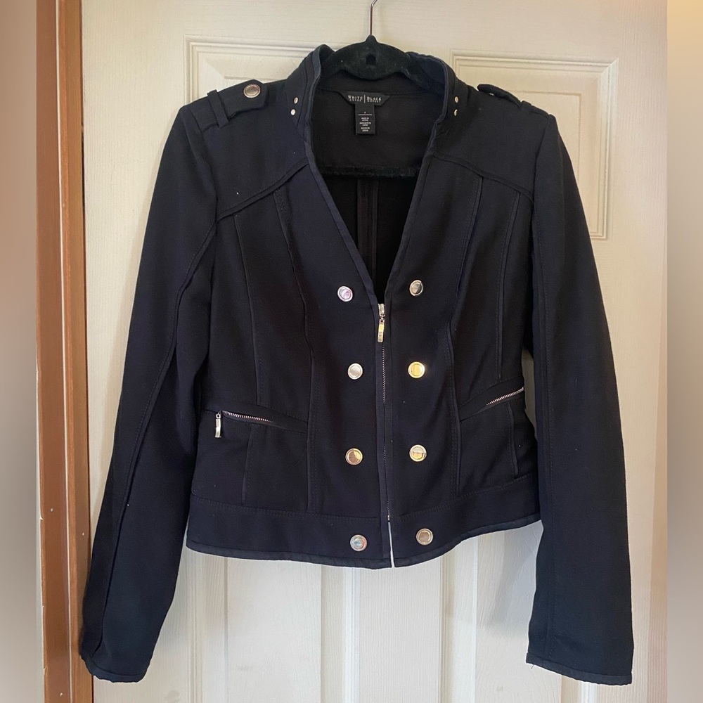 Accepting offers- WHBM Black Military-Style Blazer